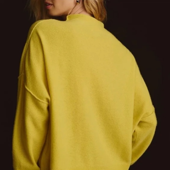 Pilcro Anthropologie The Alani Cashmere Mock Neck Sweater Size XS - Picture 12 of 14